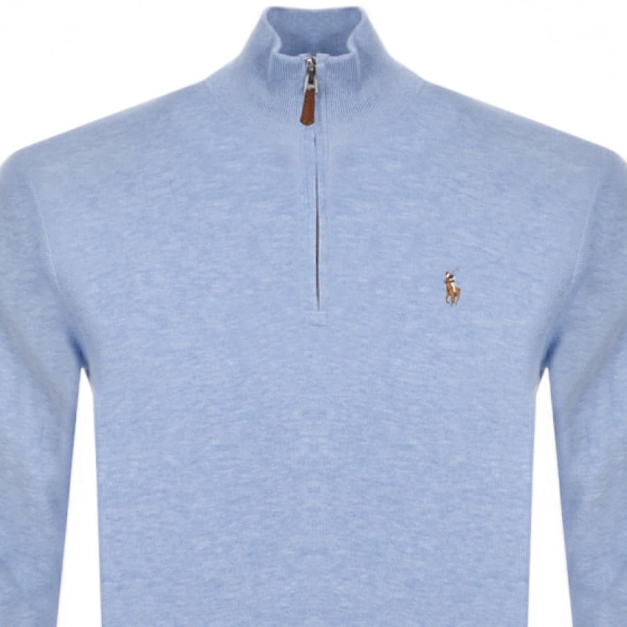 Alternative Image for ProductRalph Lauren Half Zip Sweatshirt Blue2